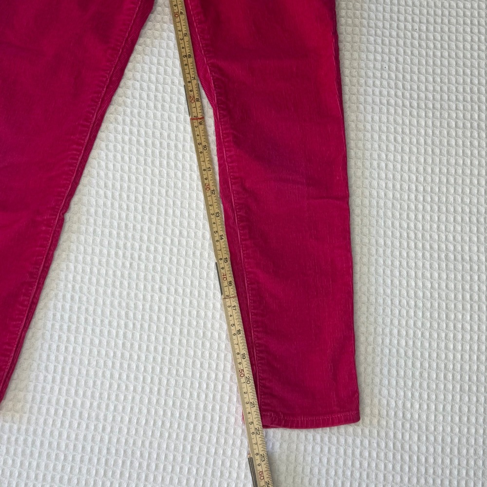 Crewcuts J Crew Girls Pink Corduroy Pants Size 10 Elastic Waist Slim Fit Leg - Picture 6 of 7